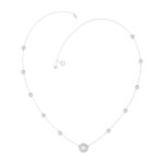 14K WHITE GOLD 2 1/4CT ROUND DIAMOND LADIES NECKLACE