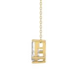 14K YELLOW GOLD 7/8CT FANCY CUT ALPHABET DIAMOND LADIES PENDANT WITH CHAIN - Image 2