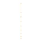 Luxury Round/Pearl Diamond Necklace 10K Yellow Gold 1/3CT Elegant Ladies Jewelry (Color F-G -Clarity VS1/VS2) - Image 3