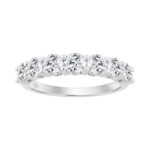 14K WHITE GOLD 1 1/2CT ROUND DIAMOND LADIES BAND