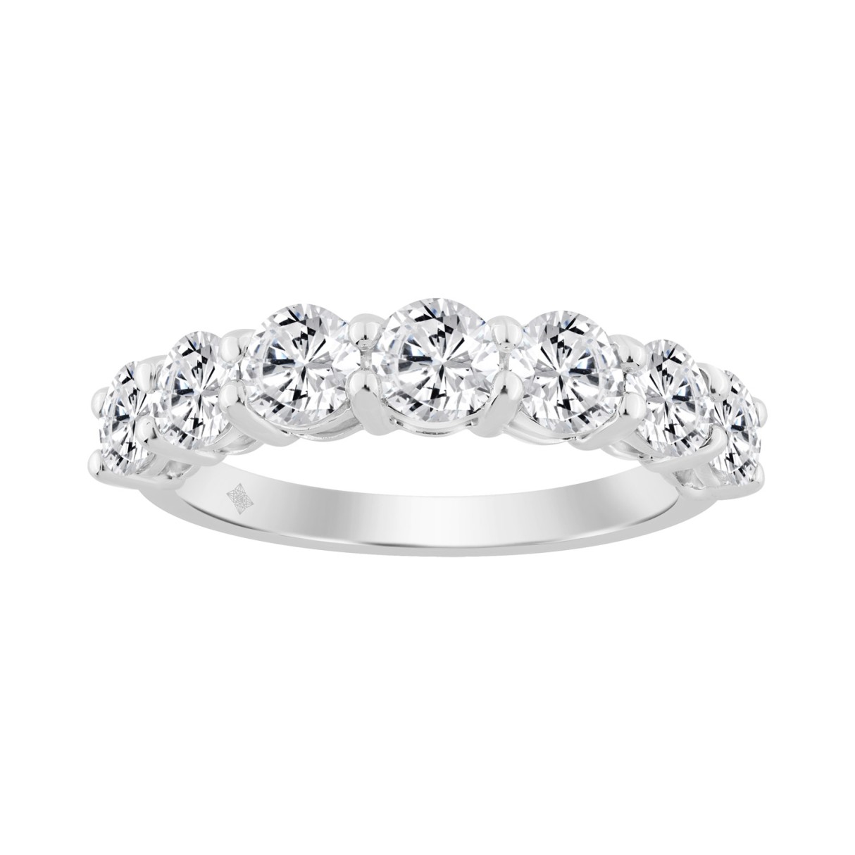 14K WHITE GOLD 2.00CT ROUND DIAMOND LADIES BAND 1 14K WHITE GOLD 2.00CT ROUND DIAMOND LADIES BAND - Image 1