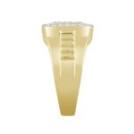 MEN'S RING 1 3/4CT ROUND DIAMOND 10K YELLOW GOLD - Image 2