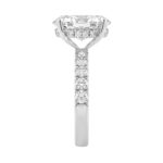 Luxury 14K White Gold 5.00Ct Oval Diamond Engagement Ring With Hidden Halo And Round Diamonds 4.00Ct Oval Center Stone (Color F-G -Clarity Vs1/Vs2) - Image 3