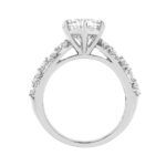 Luxury 14K White Gold Diamond Ring 6 1/4Ct Marquise Center Stone With Pear & Round Diamonds, Women Fashion Engagement Ring (Color F-G -Clarity Vs1 - Image 2