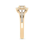 LADIES RING 0.33CT ROUND DIAMOND 10K YELLOW GOLD - Image 3