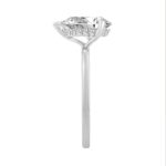 14K WHITE GOLD 2.00CT PEAR/ROUND DIAMOND LADIES RING (CENTER STONE PEAR DIAMOND 2CT) - Image 3