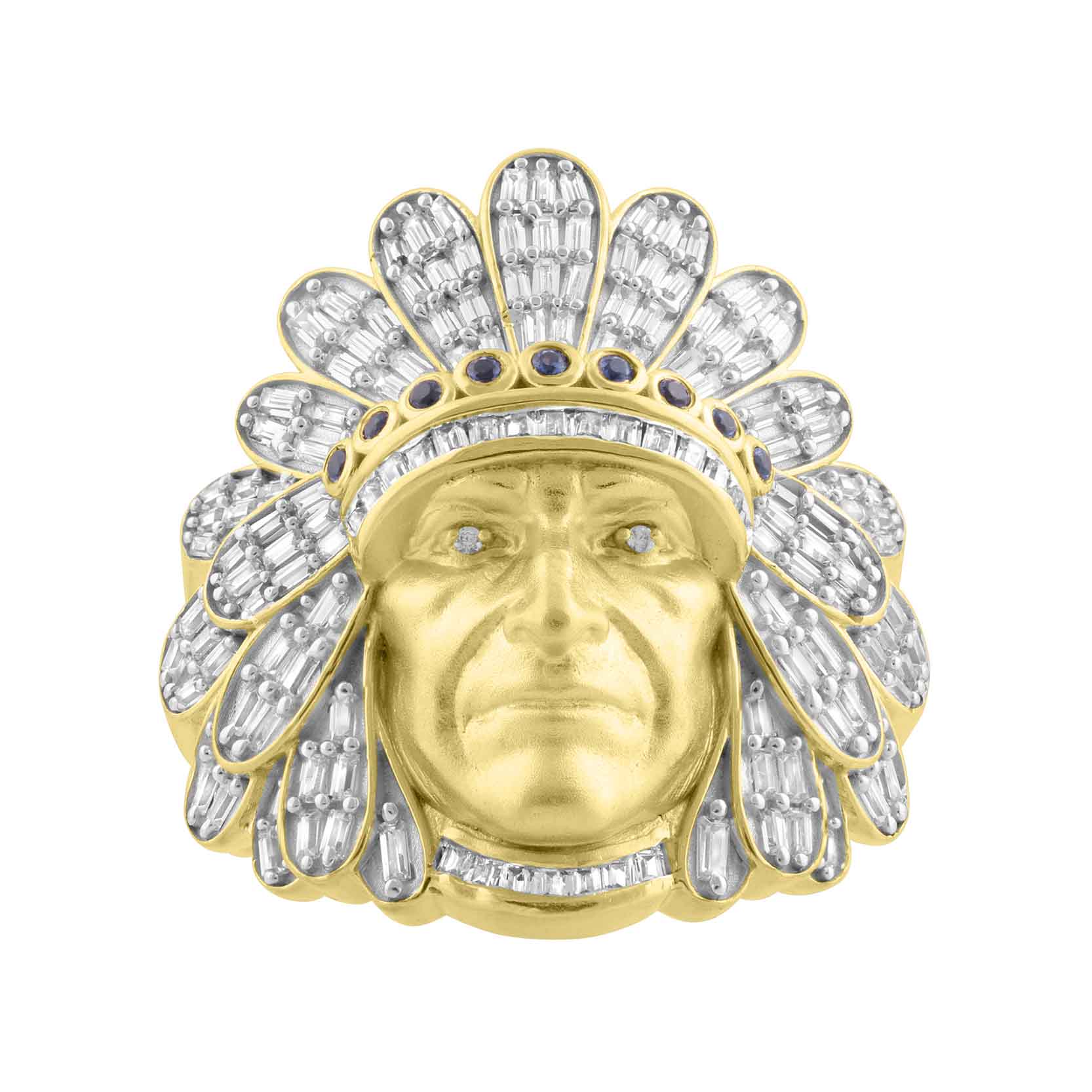 MEN'S RING 1.00CT ROUND/BAGUETTE DIAMOND 10K YELLOW GOLD 1 MEN'S RING 1.00CT ROUND/BAGUETTE DIAMOND 10K YELLOW GOLD - Image 1