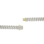 14K YELLOW GOLD 4.00CT ROUND DIAMOND MEN'S NECKLACE - Image 3