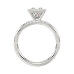 LADIES SOLITAIRE RING 2CT PRINCESS DIAMOND 14K WHITE GOLD (CENTER STONE PRINCESS DIAMOND 2CT ) - Image 2