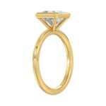 LADIES SOLITAIRE RING 2CT PRINCESS DIAMOND 14K YELLOW GOLD (CENTER STONE PRINCESS DIAMOND 2CT ) - Image 3