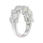 10K WHITE GOLD 3.00CT ROUND/PEAR DIAMOND LADIES RING - Image 3