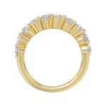 10K YELLOW GOLD 3.00CT ROUND/PEAR DIAMOND LADIES RING - Image 2