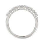 14K WHITE GOLD 1 1/2CT OVAL DIAMOND LADIES BAND - Image 2