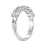 14K WHITE GOLD 1 1/2CT OVAL DIAMOND LADIES BAND - Image 3