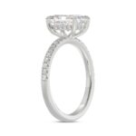 14K WHITE GOLD 1 3/4CT ROUND/RADIANT DIAMOND LADIES RING (CENTER STONE RADIANT DIAMOND 1 1/2CT) - Image 3