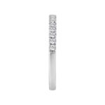 14K WHITE GOLD 1/4CT ROUND DIAMOND LADIES BAND - Image 3
