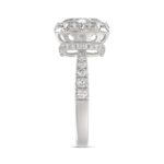 14K WHITE GOLD 2 1/2CT ROUND/OVAL DIAMOND LADIES RING (CENTER STONE OVAL DIAMOND 2CT) - Image 4