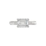 14K WHITE GOLD 2 1/4CT ROUND/EMERALD DIAMOND LADIES RING (CENTER STONE EMERALD DIAMOND 2.00CT) - Image 5