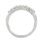 14K WHITE GOLD 2.00CT OVAL DIAMOND LADIES BAND - Image 2