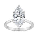 14K WHITE GOLD 3.00CT MARQUISE DIAMOND LADIES SOLITAIRE RING (CENTER STONE MARQUISE DIAMOND 3CT