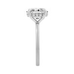 14K WHITE GOLD 3.00CT OVAL/ROUND DIAMOND LADIES RING (CENTER STONE OVAL DIAMOND 3.00CT) - Image 3