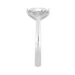 14K WHITE GOLD 3.00CT RADIANT DIAMOND LADIES SOLITAIRE RING - Image 3