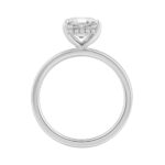 14K WHITE GOLD 3.00CT ROUND/CUSHION DIAMOND LADIES RING (CENTER STONE CUSHION DIAMOND 3CT) - Image 2