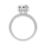 14K WHITE GOLD 4 3/4CT ROUND DIAMOND LADIES RING (CENTER STONE ROUND DIAMOND 4.00CT) - Image 2