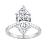 14K WHITE GOLD 4.00CT MARQUISE DIAMOND LADIES SOLITAIRE RING (CENTER STONE MARQUISE DIAMOND 4CT
