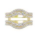 14K YELLOW GOLD 1 1/4CT ROUND DIAMOND LADIES WRAP RING - Image 5