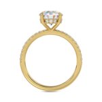 14K YELLOW GOLD 1 3/4CT ROUND DIAMOND LADIES RING (CENTER STONE ROUND DIAMOND 1 1/2CT) - Image 2