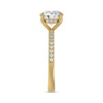 14K YELLOW GOLD 1 3/4CT ROUND DIAMOND LADIES RING (CENTER STONE ROUND DIAMOND 1 1/2CT) - Image 4