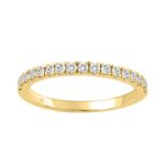 14K YELLOW GOLD 1/3CT ROUND DIAMOND LADIES BAND