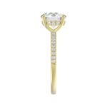 14K YELLOW GOLD 2 1/4CT ROUND DIAMOND LADIES RING (CENTER STONE ROUND DIAMOND 2CT) - Image 4