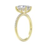 14K YELLOW GOLD 2 1/4CT ROUND/RADIANT DIAMOND LADIES RING (CENTER STONE RADIANT DIAMOND 2CT) - Image 3
