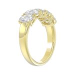 14K YELLOW GOLD 2.00CT OVAL DIAMOND LADIES BAND - Image 3