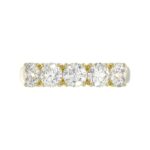 14K YELLOW GOLD 2.00CT ROUND DIAMOND LADIES BAND - Image 5
