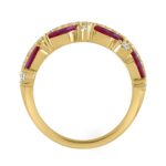 14K YELLOW GOLD 2.00CT ROUND/MARQUISE DIAMOND LADIES RING (RUBY DIAMOND 1 1/2CT) - Image 3