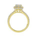 14K YELLOW GOLD 3.00CT ROUND/MARQUISE DIAMOND LADIES RING (CENTER STONE MARQUISE DIAMOND 2CT) - Image 2