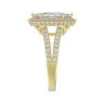 14K YELLOW GOLD 3.00CT ROUND/MARQUISE DIAMOND LADIES RING (CENTER STONE MARQUISE DIAMOND 2CT) - Image 4
