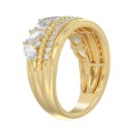 14K Yellow Gold Ladies Fashion Ring with 1.00 CT Round & Marquise Diamonds - Image 3
