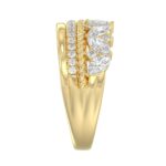 14K Yellow Gold Ladies Fashion Ring with 1.00 CT Round & Marquise Diamonds - Image 4