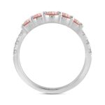 ETERNAL BLUSH COLLECTION LADIES BAND 1CT PINK ROUND DIAMOND 14K WHITE GOLD - Image 2