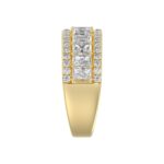 Ladies 14K Yellow Gold Ladies Band 2 1/4CT Featuring Round & Radiant Cut Diamonds - Image 4