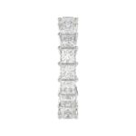 LADIES ETERNITY BAND 4 3/4CT PRINCESS DIAMOND 14K WHITE GOLD - Image 4