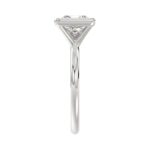 LADIES SOLITAIRE RING 3CT PRINCESS DIAMOND 14K WHITE GOLD (CENTER STONE PRINCESS DIAMOND 3CT ) - Image 4