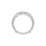 LADIES WRAP RING 2 1/2CT ROUND/PRINCESS/PEAR DIAMOND 14K WHITE GOLD - Image 2