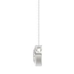 LADIES SOLITAIRE PENDANT 2CT OVAL DIAMOND 14K WHITE GOLD - Image 2