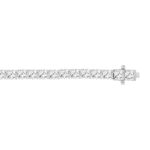 LADIES BRACELET 11CT ROUND DIAMOND 14K WHITE GOLD - Image 3