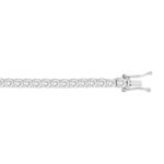 LADIES BRACELET 7CT ROUND DIAMOND 14K WHITE GOLD - Image 2